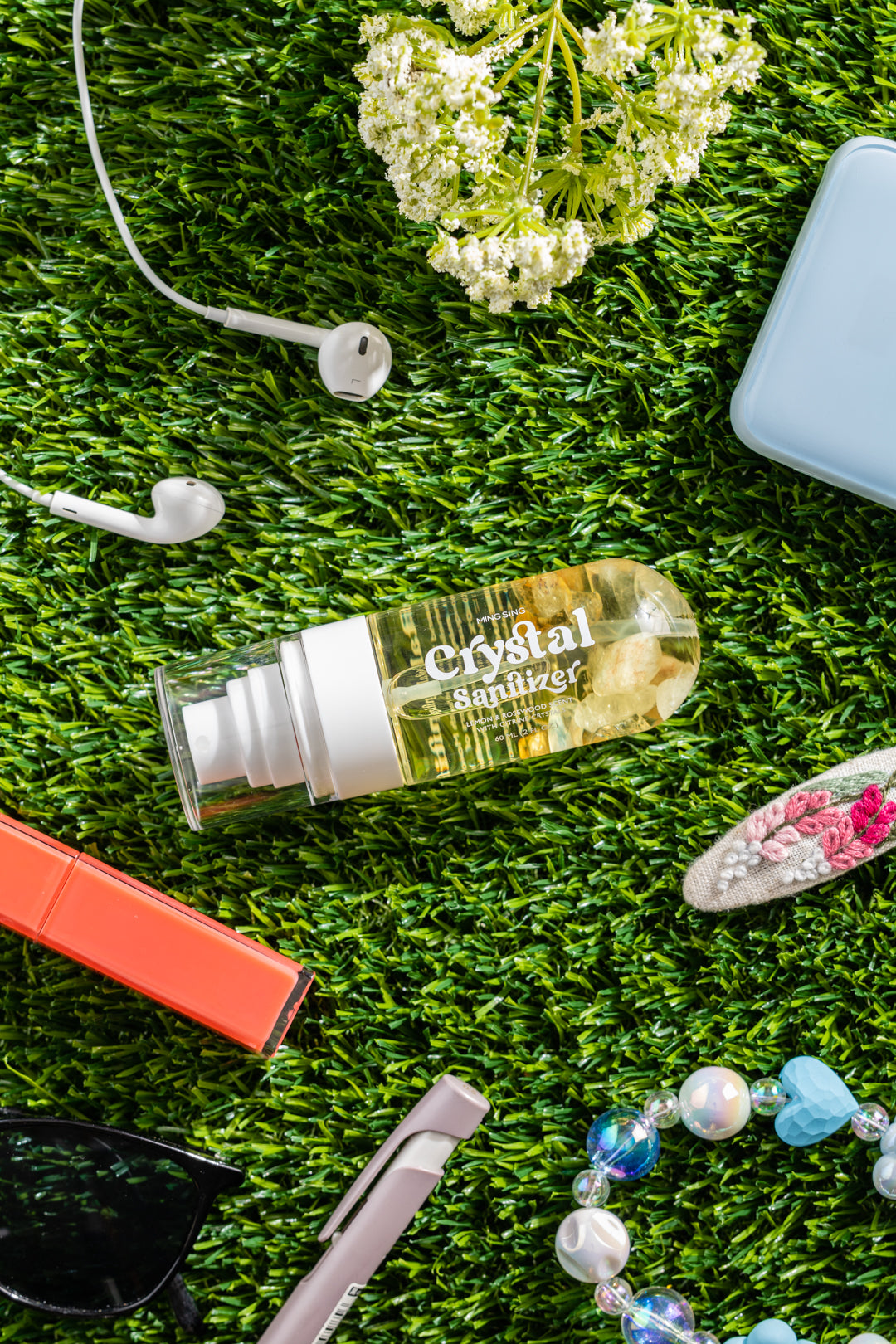 Crystal Hand Sanitizer - Lemon & Rosewood Scent