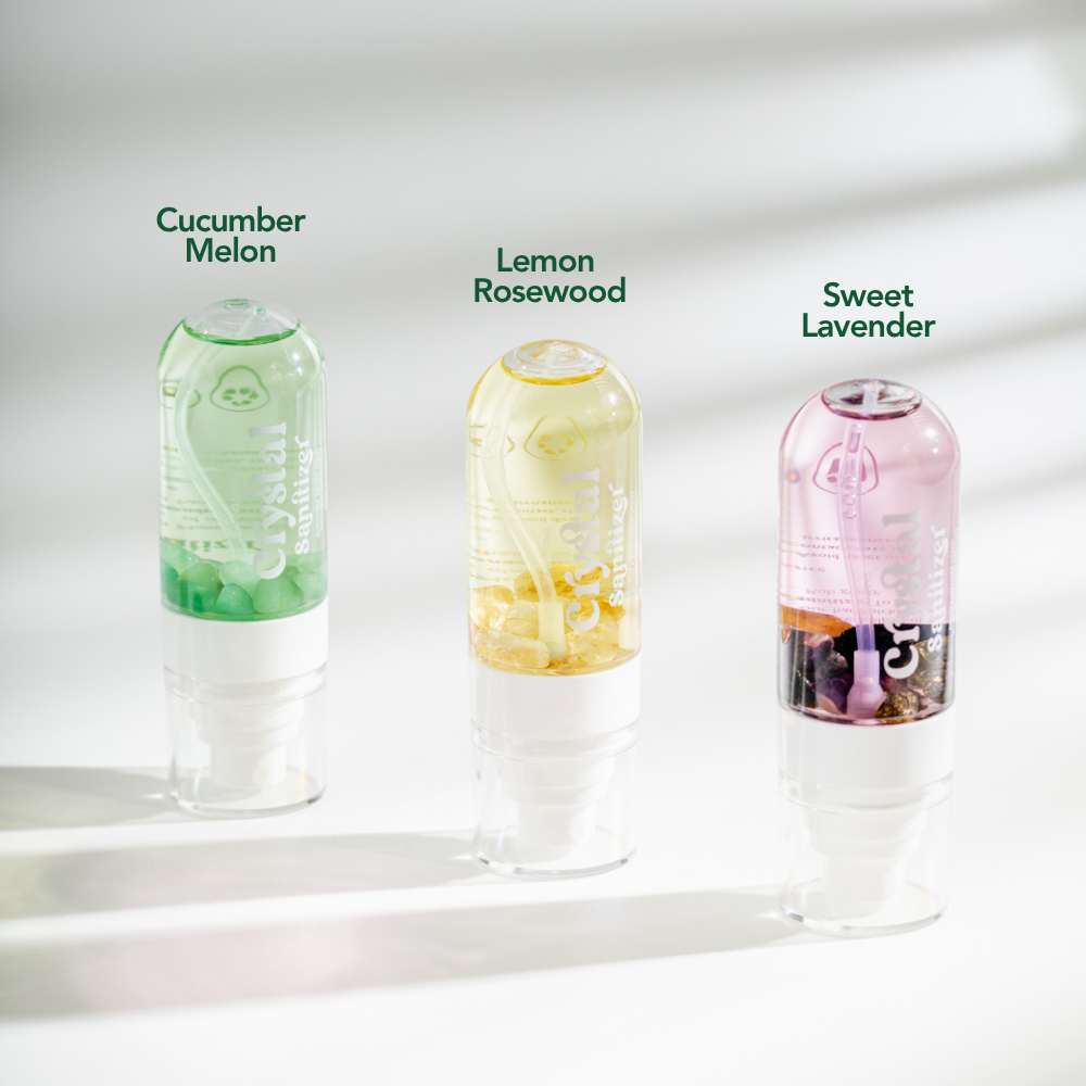 Crystal Hand Sanitizer - Lemon & Rosewood Scent