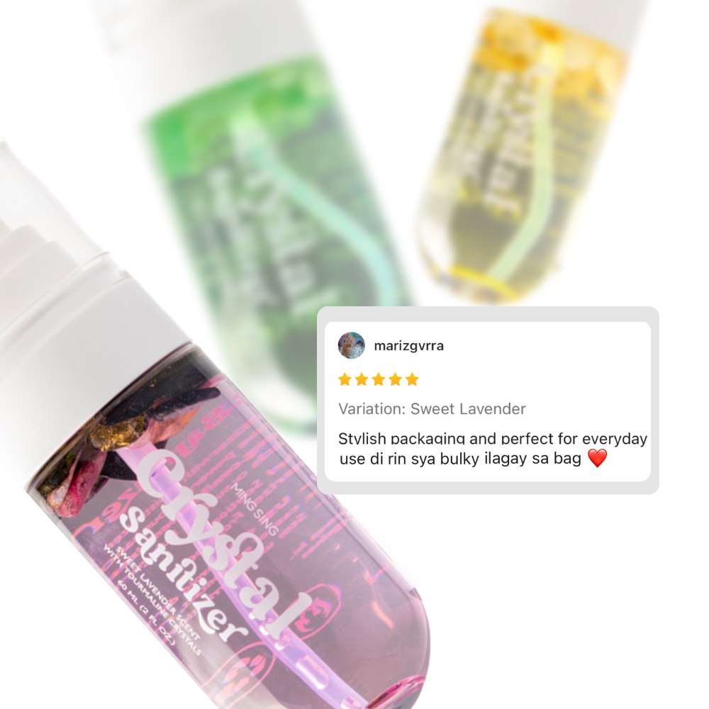 Crystal Hand Sanitizer - Lemon & Rosewood Scent